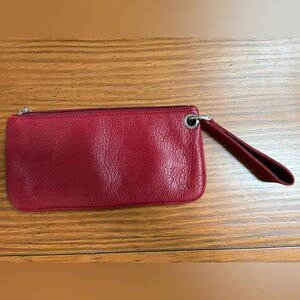 ♥️♥️♥️HOBO Red Leather Wristlet Clutch — FABULOUS ♥️♥️♥️
